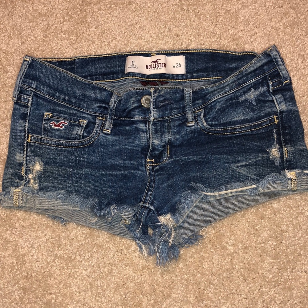 Hollister Low Rise Jean Shorts Size 0